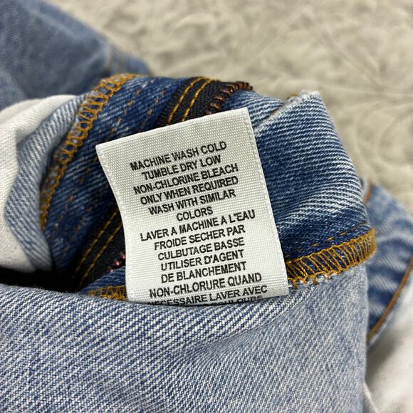 Vintage Ralph Lauren Jorts Mens 31 x 11 Banner Short Cotton Denim 90s Y2K Skater - Picture 10 of 10